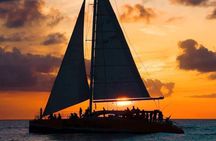 Santorini Catamaran Sunset Cruise with Dinner and Snorkeling