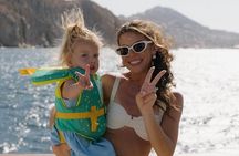 Private Cabo Catamaran:Snorkel LoversBeach,Toys, El Arco 20Guests