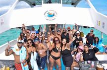 Punta Cana Snorkel Party Boat with Open Bar Crystal Turquoise sea