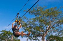 Zipline Activity with Ocean View