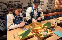 Sushi Making Class at Sushi Restaurant Before Open in Kyoto