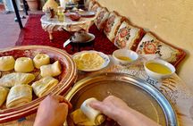 Make Msemen and Harcha Amlou and Tea with a Local Family in Rabat