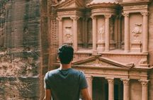 Petra Dead Sea Pink Lake and Salt Beach Private Guided Tour