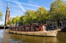 Amsterdam: Saloon Boat Cruise + Unlimited Drinks & Bite option