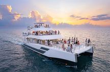 Luxury 100ft Catamaran Sunset Dinner and Entertainment Cruise