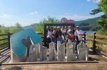DMZ Tunnel Number 3 with North Korea view and Majang Lake Bridge