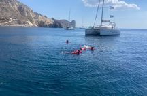 Premium Santorini Daytime Catamaran Cruise with BBQ & Open Bar