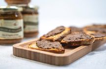 tasting of artisan products with truffles