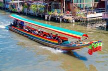 Longtail Boat Tour to Wat Pak Nam Temple and Flower Market