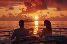 Private Piton Sunset Cruise to Sugar Beach with Snorkeling
