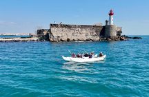 Hawaiian canoe ride Fort of Brescou Island Cap d’Agde