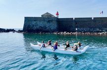 Hawaiian canoe ride Fort of Brescou Island Cap d’Agde