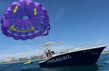 Parasailing Adventure Over Shell Island in Panama City Beach