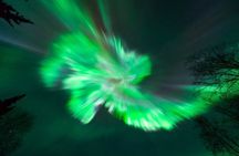 Northern lights by fire