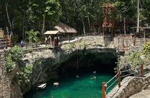 Tour to Cenotes Cavern without Crowds and MEXICAN TACOS