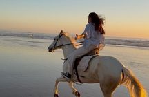 Agadir Horse Riding Experience on the Beach with Sunset Option