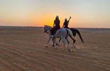 Desert Sunset Adventure with Camel Ride and Horse Riding
