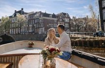 Private Romantic Canal Cruise Amsterdam with Bubbly and Snacks