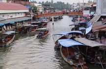 Private Maeklong Amphawa Floating Market Fireflies Evening Tour