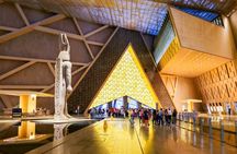 The Grand Egyptian Museum and Giza Pyramids