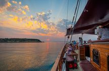 Kefalonia Boat Adventure Swimming and Traditional Greek Lunch