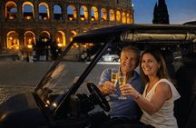 2H-Rome by Night : Private Golf Cart Tour with Prosecco & Pick-Up