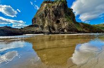 Private Auckland Tour Mt Eden, Waterfall, Black Sand Beaches etc