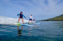 Large Family Surf Lesson Rate for 5+ People at Ukumehame Beach