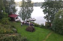 Authentic Lake Sauna, Swim and Dinner with Locals near Helsinki