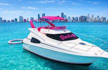 Miami Yacht Rental | 2 Jetski | Private Boat | Barbie Pink Yacht