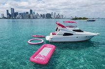 Miami Yacht Rental | 2 Jetski | Private Boat | Barbie Pink Yacht