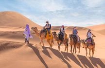 Merzouga camel ride, overnight stay at Desert Luxury Camp