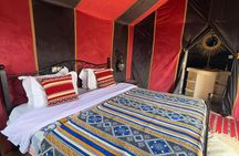 Merzouga camel ride, overnight stay at Desert Luxury Camp