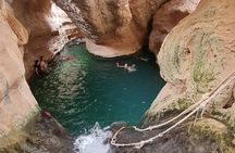 Sharing Tour to Wadi Shab Hike, Swim, Cave, Sinkhole & Fins Beach