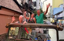 Saigon Street Food Odyssey: Vintage Jeep or Motorbike by Night