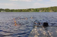 Authentic Lake Sauna and Reindeer Dinner with Locals