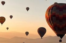 Teotihuacan balloon flight cave breakfast and CDMX transportation