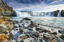 Siglufjörður Akureyri City Goðafoss Waterfall and Black Sand