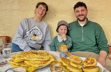 Make Msemen and Harcha Amlou and Tea with a Local Family in Rabat