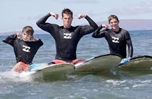 Group Surf Lesson for Beginners in Kihei at Kalama Park