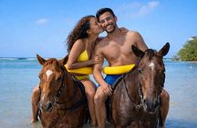 Ocho Rios Sunset Champagne Horseback Riding and Ocean Swim