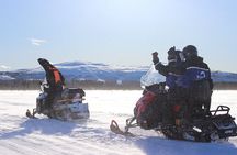 Snowmobile Safari with Reindeer Feeding and Sleigh Ride in Levi