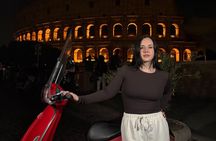 Roma Private Solo Vespa Tour with Pick Up, Drop Off and Tiramisu