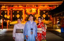 Tokyo: Asakusa Guided Photoshoot Including Kimono Rental