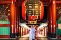 Tokyo: Asakusa Guided Photoshoot Including Kimono Rental