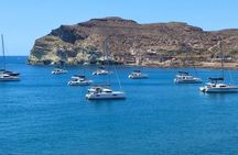 Santorini Private Luxury COMBO Catamaran Cruise and Island Tour