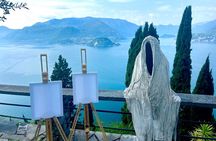 Outdoor painting at Vezio Varenna Castle