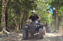 Jade Caverns and Mayan Village, lunch, snorkel Cozumel ATV Tour