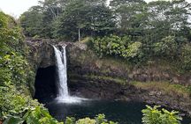Hilo Tour Waterfalls Lava Cave and black sand beach