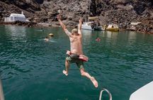 Santorini Private Catamaran Cruise with BBQ, Open Bar & Transfers